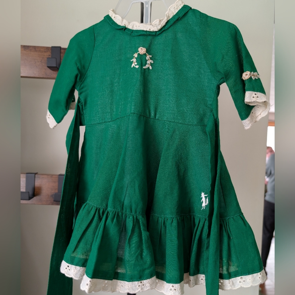 Well Dressed Wolf  Green Cotton Dress